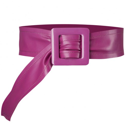 Burberry Brit Purple Leather Belt