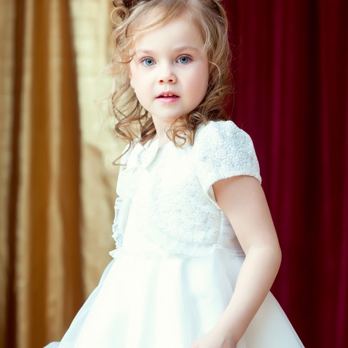 Classiques Entier Girl's White Formal Dress
